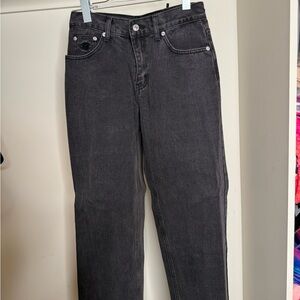 White Fox Boutique Acid Black High Rise Jeans